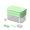 Image 1 : 1 Stackable Round Ice Cube Tray Green - Creates 56 Round Ice Balls for Beverages - New