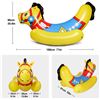 Image 4 : 1 Large Inflatable Rocking Horse Ride-On Pool Swim Float with Sprinkler (71" Size) - New in Box!