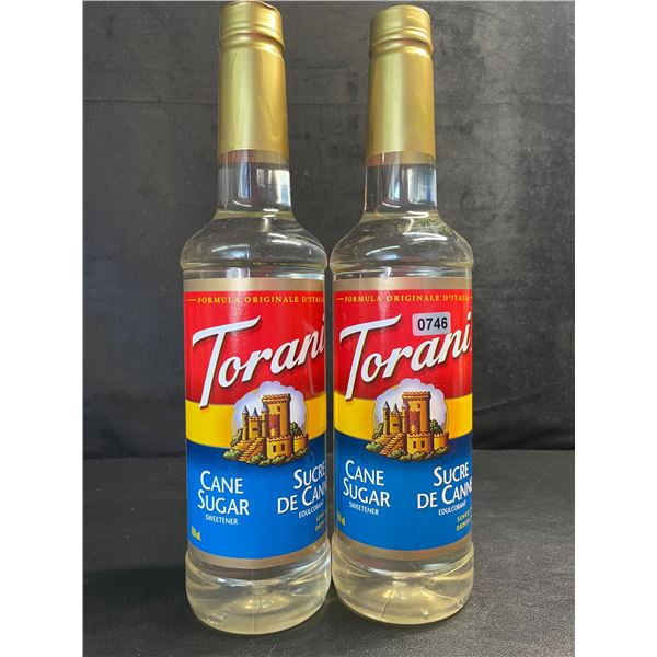 2 Torani Cane Sugar Sweetener Syrups (750ml) - New Sealed (BB: FE 10/2027)