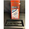 Image 2 : 1 Fittes Aria Lite Framed Floor Vent (4" x 10") Matte Black - New in Box