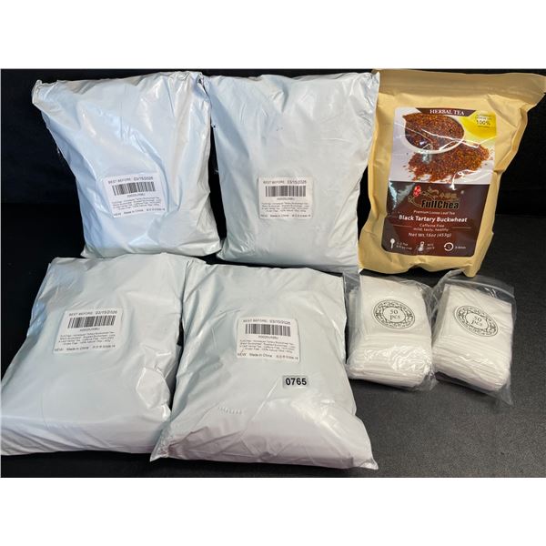 5 Packs of Fullchea Black Tartary Buckwheat Loose Leaf Tea (453g Each) - New