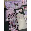 Image 4 : 1 Kuromi Cute Kawaii School Supplies Set; Assorted Kuromi Stationary Supplies - New