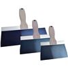 Image 1 : 3-Pack of Drywall Taping Knives (Set of 6", 8", & 10") Blue Steel Blade; Anti-Rust; Grip Handle; New