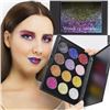 Image 5 : 4 Pressed Glitter Makeup Palettes; 12-Color Shimmer Glitter Eyeshadow Makeup Sets - Brand New