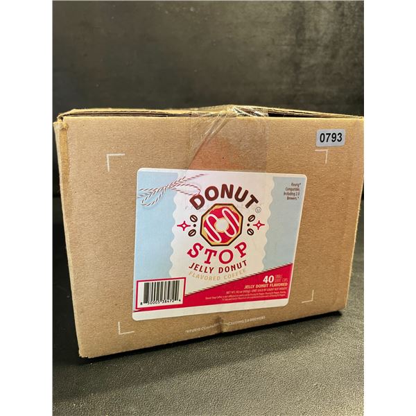 1 Box of Donut Shop Jelly Donut Flavored Keurig Coffee Pods - 40 Count - New Sealed