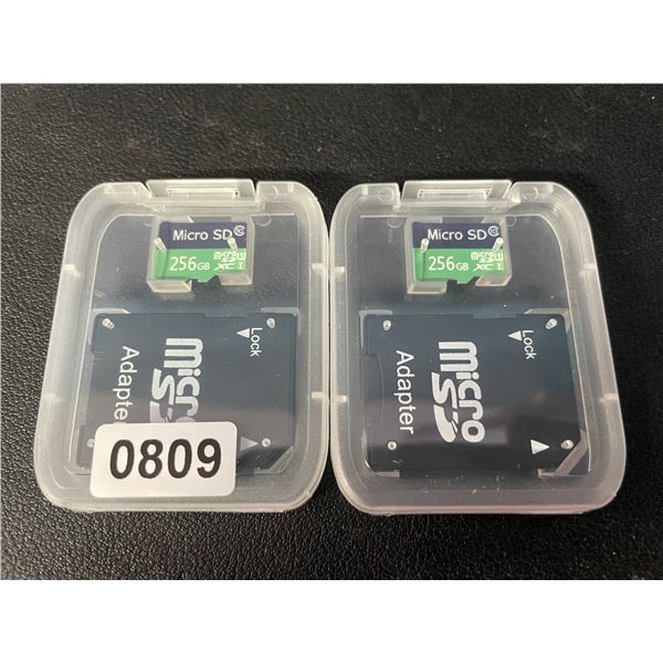 2 Micro SD Storage Cards (256GB Each) - New