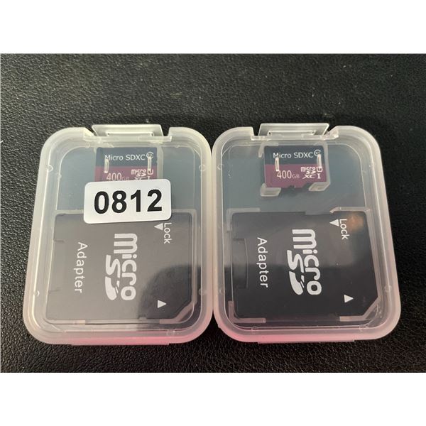 2 Micro SD Storage Cards (400GB Each) - New