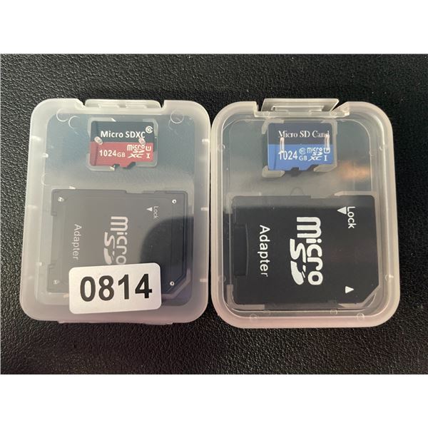 2 Micro SD Storage Cards (1024GB Each) - New