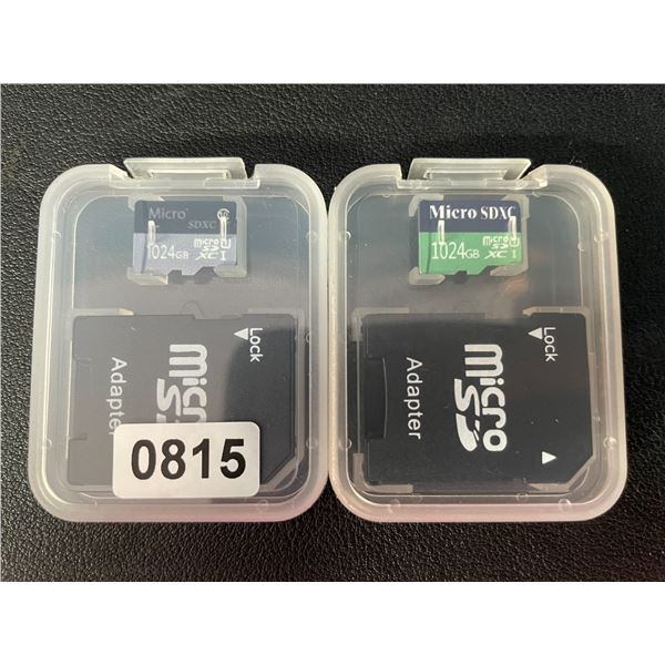 2 Micro SD Storage Cards (1024GB Each) - New
