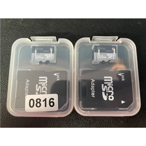 2 Micro SD Storage Cards (1024GB Each) - New