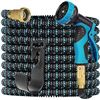 Image 1 : 100FT Expandable Garden Hose with Nozzle & Hose Hanger - Blue - Brand New!