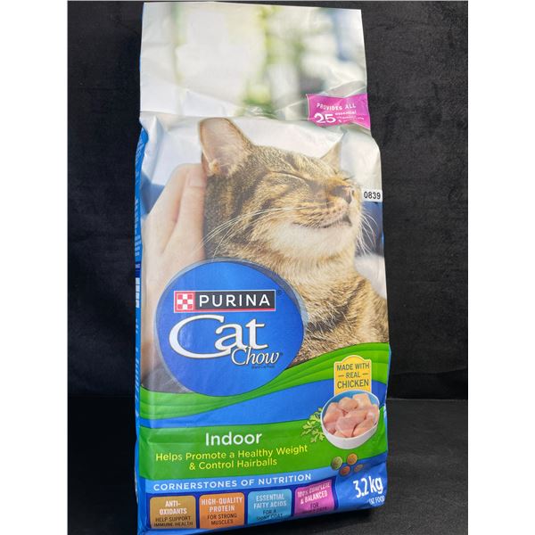 1 Bag of Purina Cat Chow Real Chicken Indoor Cat Food - 3.2KG Bag - New Sealed (BB: AUG 2026)