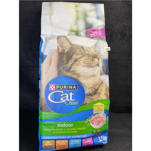 1 Bag of Purina Cat Chow Real Chicken Indoor Cat Food - 3.2KG Bag - New Sealed (BB: AUG 2026)