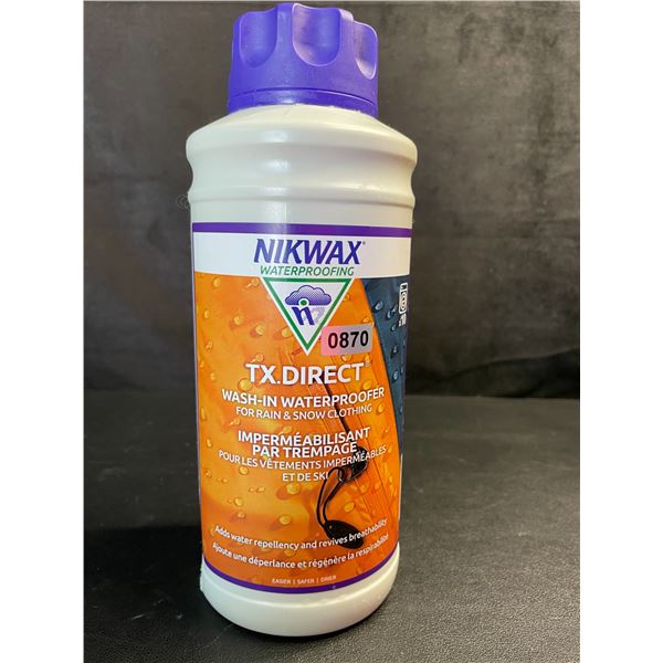 1 Nikwax TX Direct Wash-In Waterproofer for Rain & Snow Clothing (1L) - New