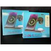 Image 1 : 2 3-in-1 Foldable Wireless Charging Stations with Night Light - New Sealed