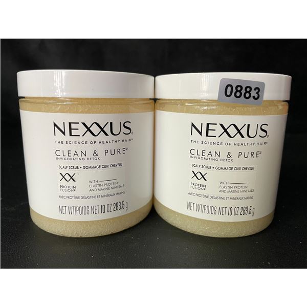 2 Nexxus Clean & Pure Invigorating Detox Scalp Scrubs - 10oz Each - New