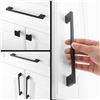 Image 1 : 10-Pack of Cabinet Pull Handles - Black - 3inch Screw Spacing - New