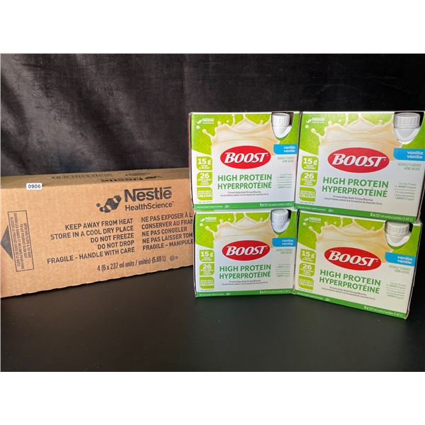 1 Case of Nestle Boost High Protein Vanilla Meal Replacement Drinks 4x 6-packs (237ml bottles) New