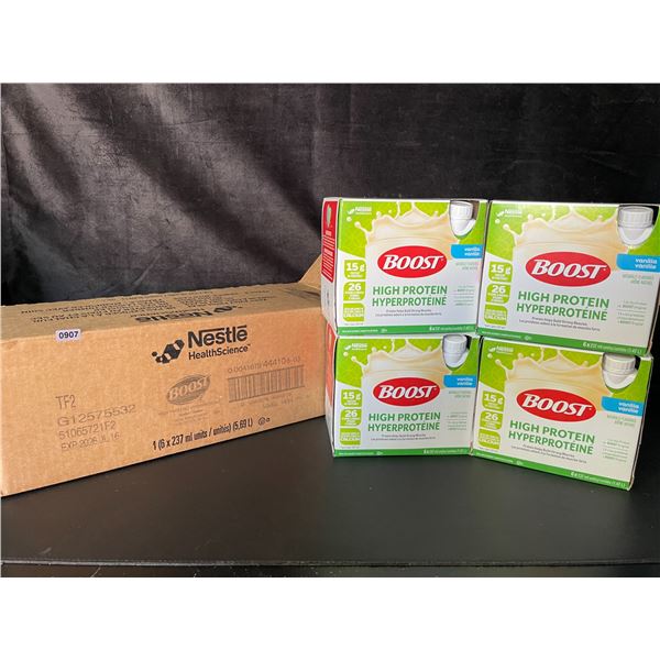 1 Case of Nestle Boost High Protein Vanilla Meal Replacement Drinks 4x 6-packs (237ml bottles) New