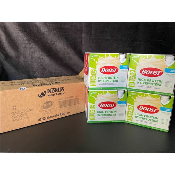 1 Case of Nestle Boost High Protein Vanilla Meal Replacement Drinks 4x 6-packs (237ml bottles) New
