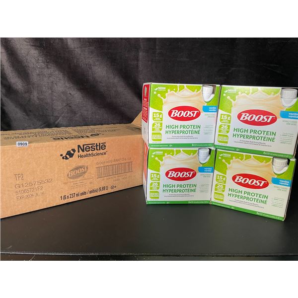 1 Case of Nestle Boost High Protein Vanilla Meal Replacement Drinks 4x 6-packs (237ml bottles) New