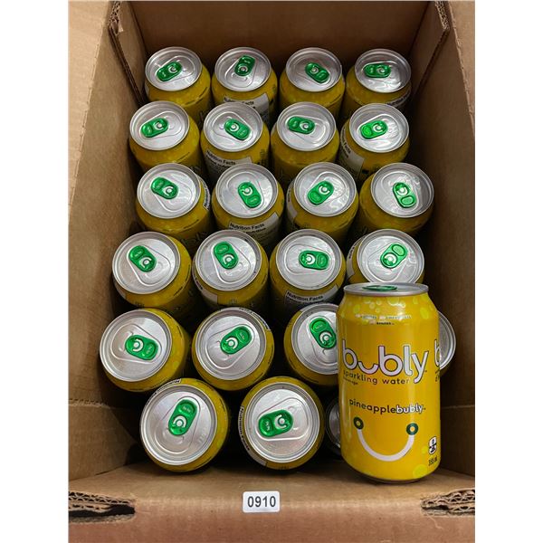 46 Cans of Pineapple Bubly Sparkling Water (355ml Cans) - New