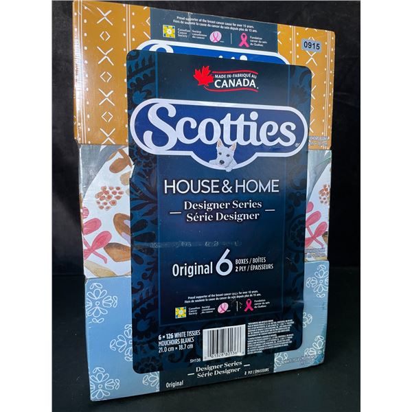 6-Pack of Scotties Original Tissue Boxes (6 x 125 White Tissues) - New
