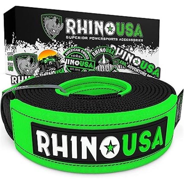 1 Rhino USA Tree Saver Tow Strap (3" x 8FT) 31,518LB Break Strength - New in Box!