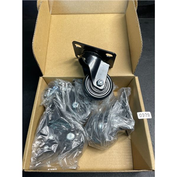 Box of 4 Heavy-Duty Caster Wheels (2-inch) - Brand New