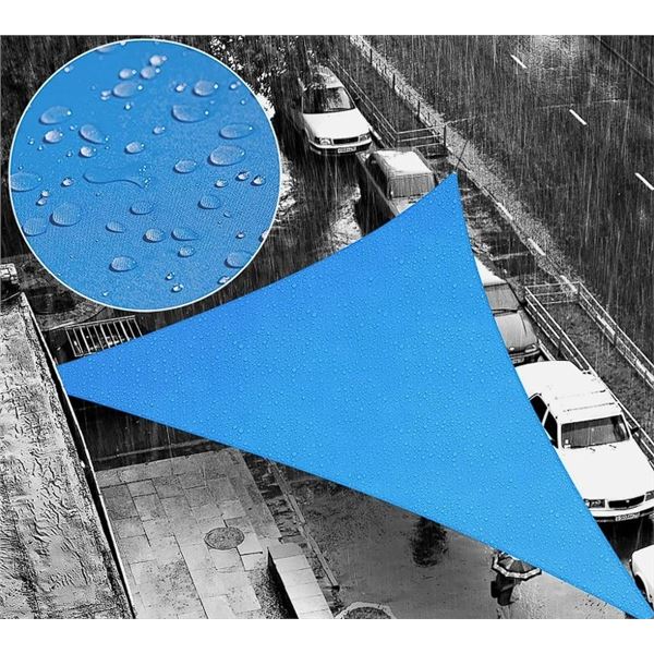 1 Waterproof Sun Shade Sail Canopy for Outdoors/Balcony/Patio - 12FT x 12FT x 12FT Size - New