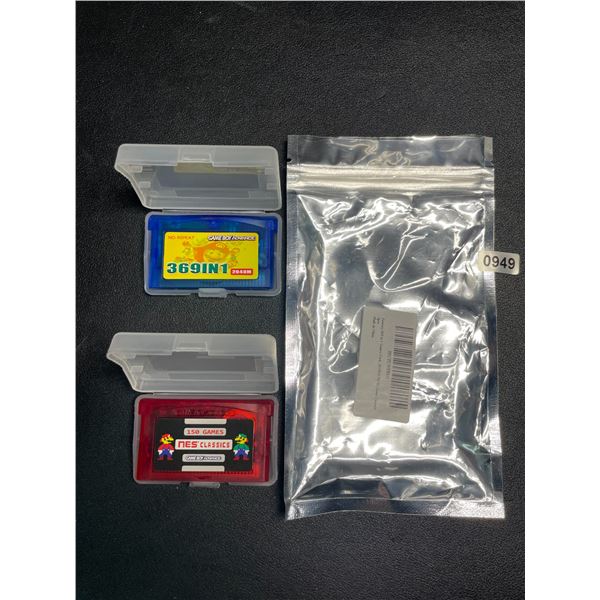 1 Retro 369-in-1 GameBoy Advance Games Card & 1x 150 NES Classic Game Cartridge - New