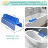Image 6 : 1 Bathtub Splash Guard (22") Play Shelf/Baby Bath Toy Organizer (Attaches to Bath Tub) - New
