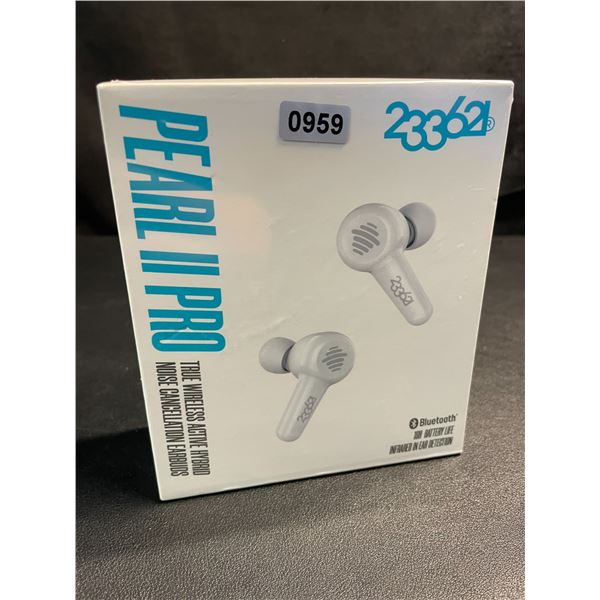 1 Pair of Pearl II Pro True Wireless Active Hybrid Noise Cancelling Bluetooth Earbuds - New Sealed