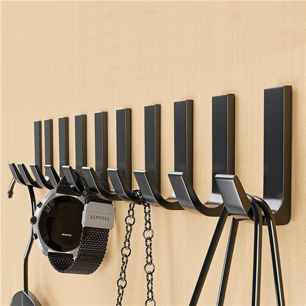 4 Boxes of Self-Adhesive Wall Hanging Hooks (16 Hooks Total/4 Per Box) - New