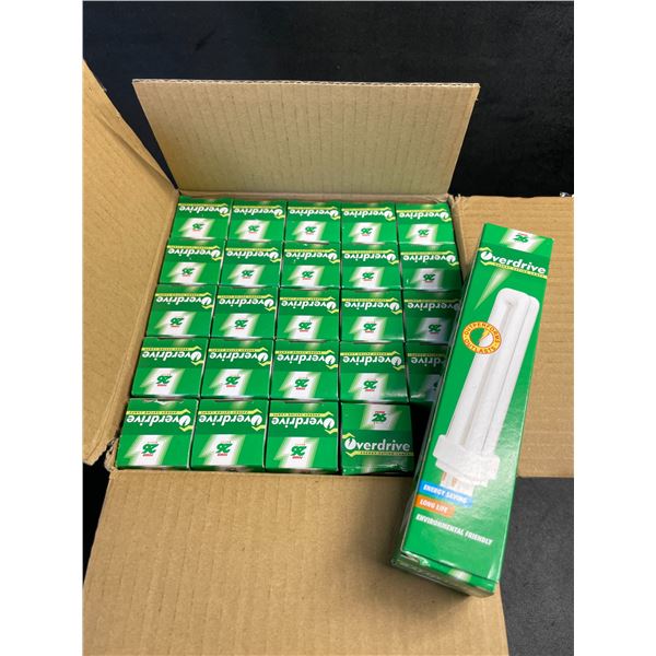 25-Pack Box of Overdrive 26W 2700K G24 Replacement Bulbs (4-Pin Plug) - New