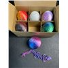 Image 4 : 6-Pack of 3D Printed Dragon Eggs with Dragon Inside - Assorted Colours - Brand New