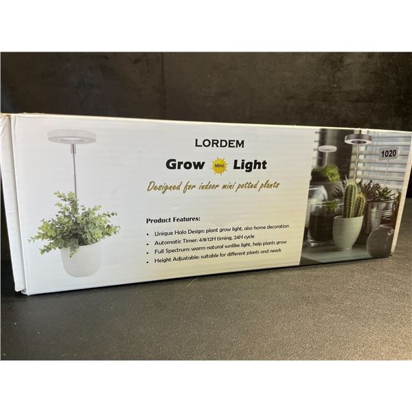 2-Pack of Lordem Halo-Style LED Plant Grow Lights; Designed for Indoor Potted Plants - New