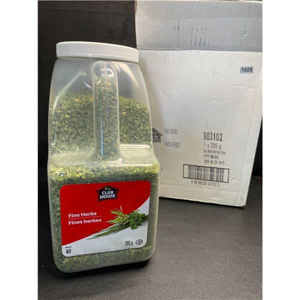 1 Large Container of Club House Fine Herbs Seasoning (285g) - New (BB: 08/24/2025)