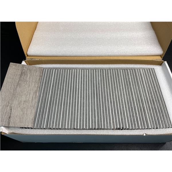 100PC Auliget Peel & Stick Wall Tiles (3" x 6" Size) Grey Stick on Tiles - New in Box!