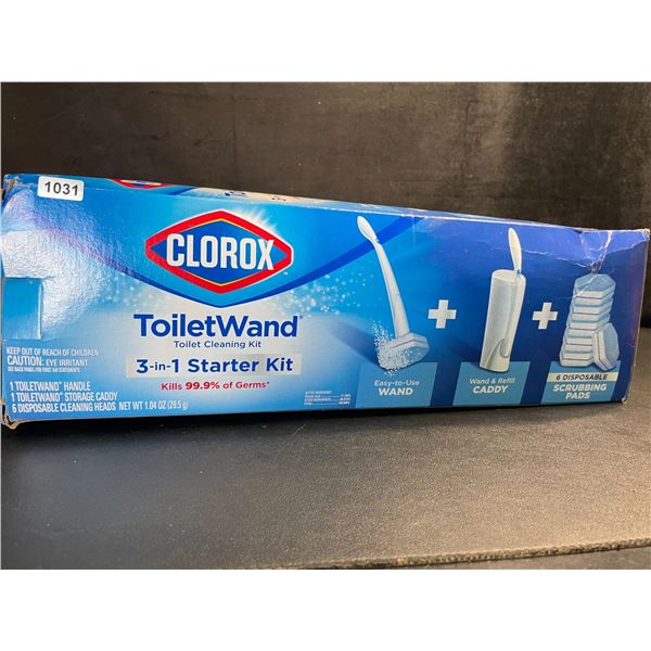 1 Clorox ToiletWand 3-in-1 Starter Kit; Toilet Cleaning Kit - New