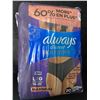 Image 1 : 1 Pack of Always Discreet Boutique Incontinence/Postpartum Underwear for Women (LG) 20 Pack - New