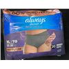 Image 1 : 1 Pack of Always Discreet Boutique Incontinence/Postpartum Underwear for Women (XL) 20 Pack - New