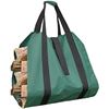 Image 1 : 1 Large Canvas Log Carrier Bag for Firewood; With Strong Comfort Handle (Camo Green*) - New