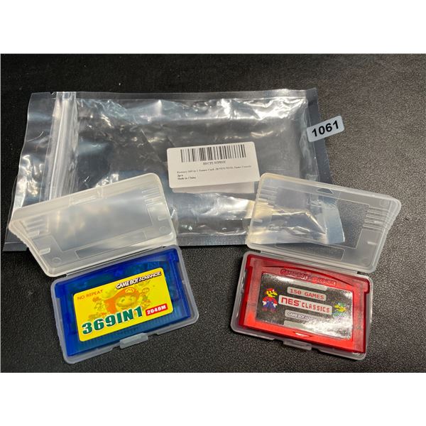 1 Retro 369-in-1 GameBoy Advance Games Card & 1x 150 NES Classic Game Cartridge - New