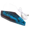 Image 2 : 2 Resin/Wood LED Table Lamps with Encapsulated Whale Design - New