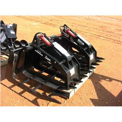 SKID STEER 72" TRASH FORK W/TOP CLAMP