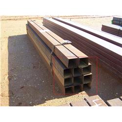 (1) LOT OF 11 4"X4"X3/16"X10' SQUARE TUBING
