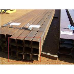 (1) LOT OF 12 4"X4"X3/16"X10' SQUARE TUBING
