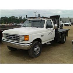 1991 FORD F SERIES SUPER DUTY FLATBED