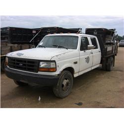 1992 FORD F350 S/A FLATBED